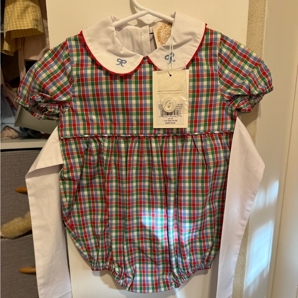 The Beaufort Bonnet Company Plaid One Piece - Red, Green, Blue